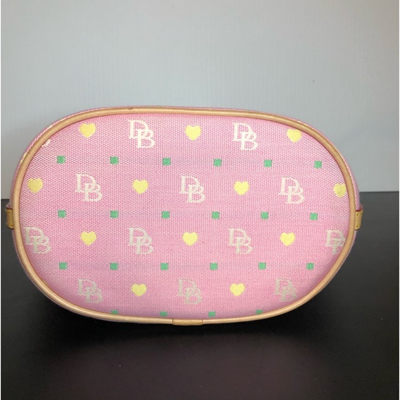 Dooney & Bourke Pink Mini Monogram Purse Y2K Vintage Canvas & Leather - Picture 6 of 16